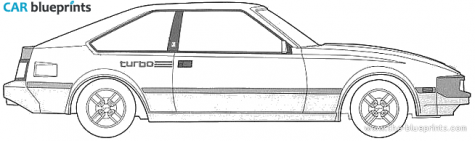 1983 Toyota Celica A60 XX Turbo Coupe blueprint